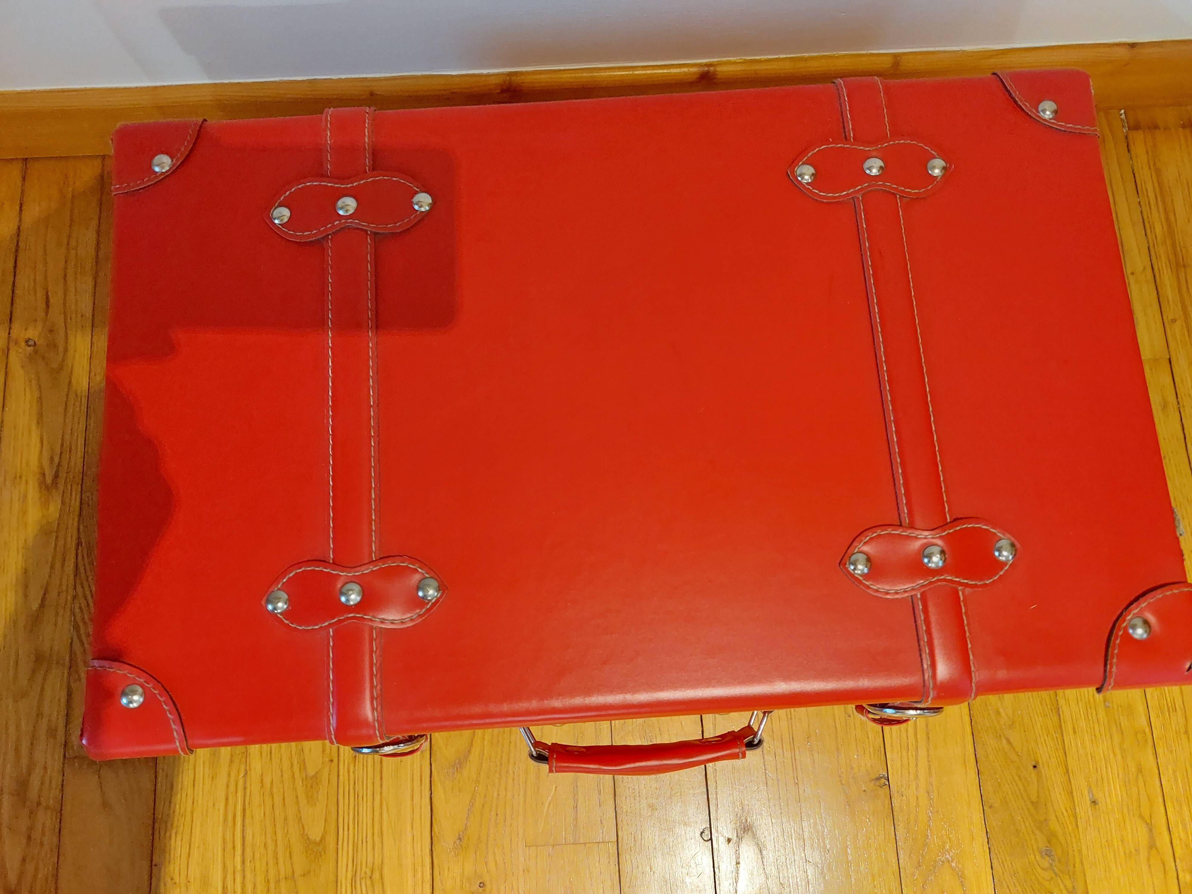 Red suitcase