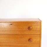 Chest of drawers six teak drawers