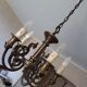 Wrought iron chandelier