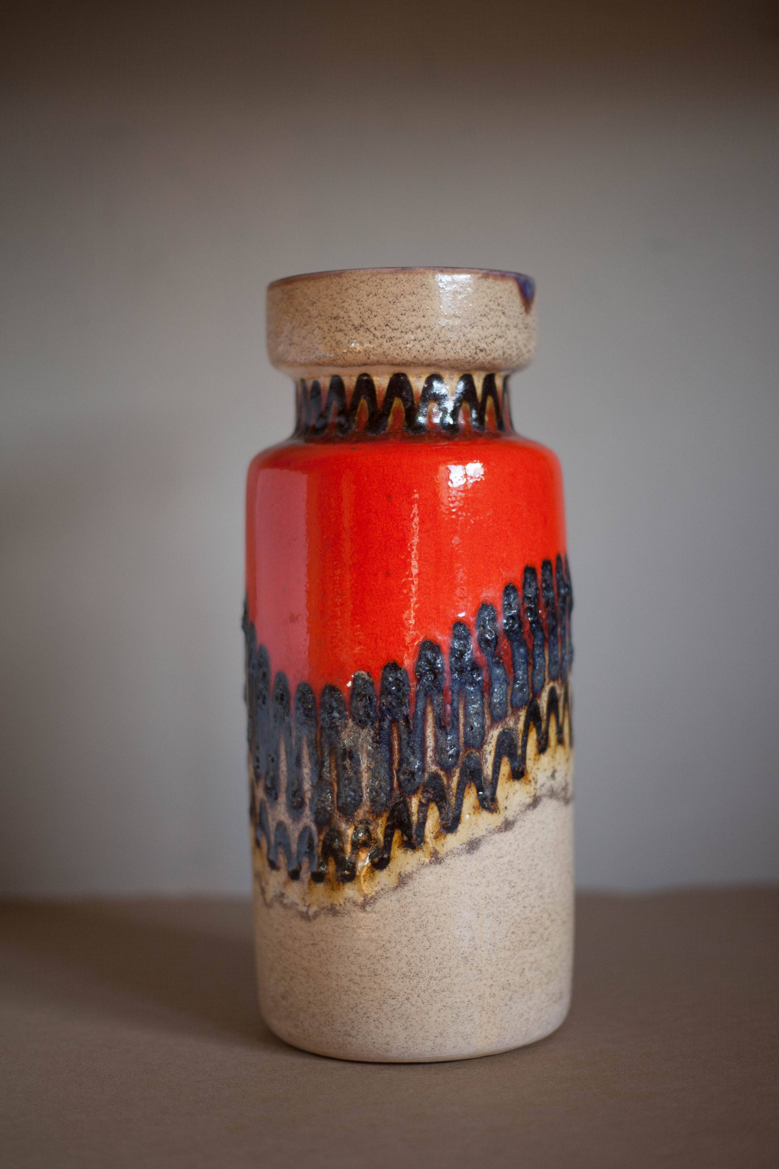 Vase céramique West Germany, vase fat lava, 517-30, pot à fleurs, collection, 60's