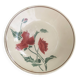 Fruit bowl, deep plate, luxeuil, old poppy motif