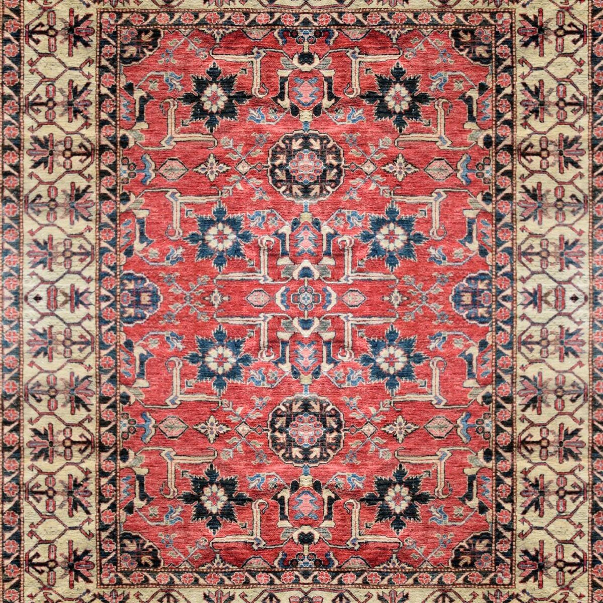 Tapis d'orient Ghazni : 3,20 x 2,20 mètres - Fait main