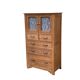 Buffet parisien vitré 1920 bois brut massif