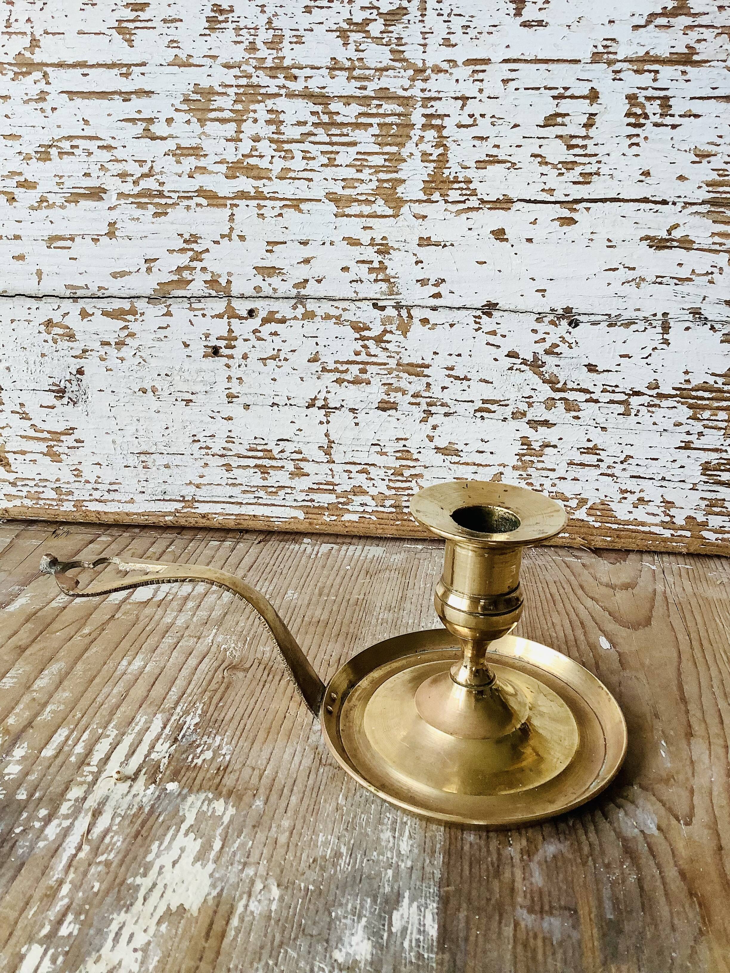 Vintage brass candle holder