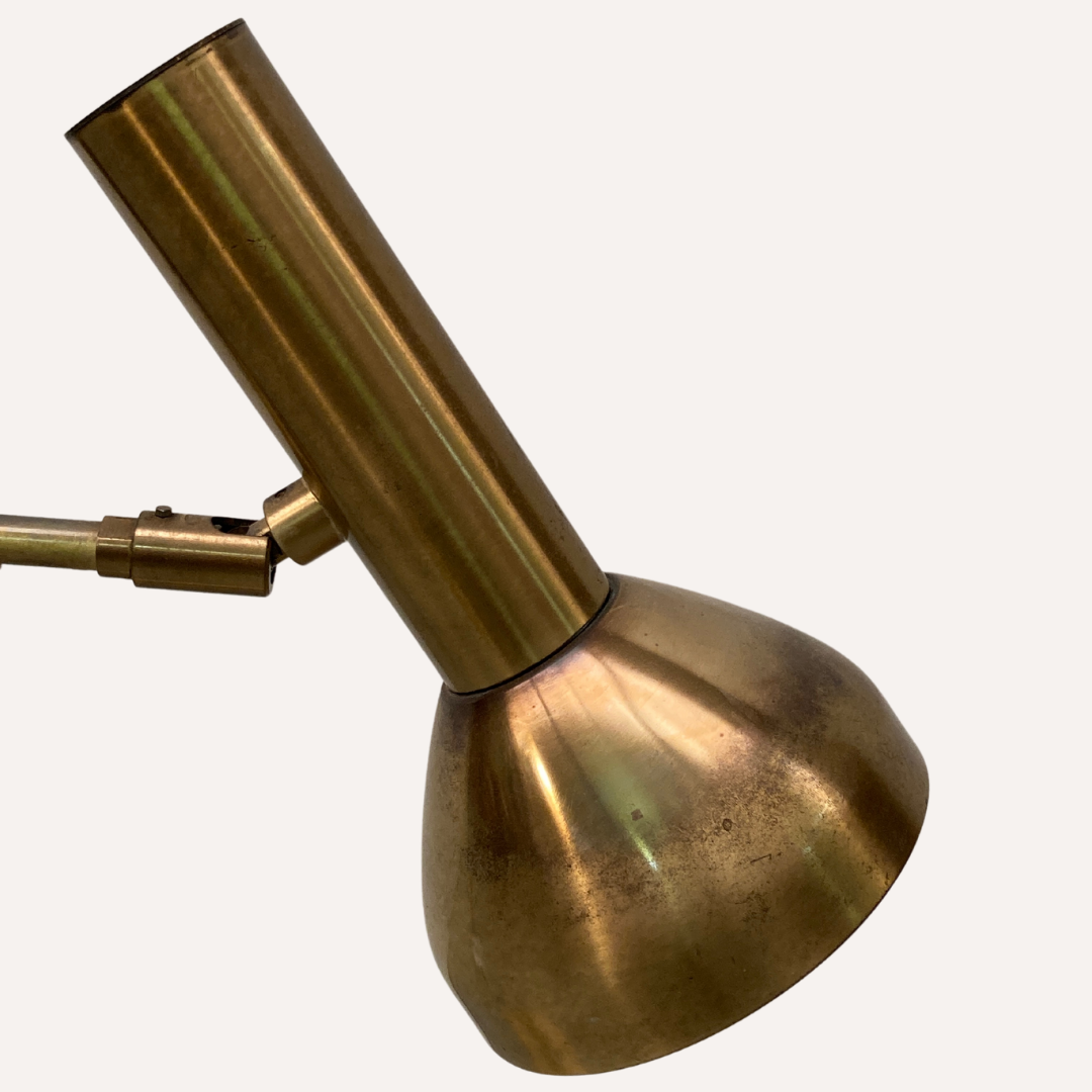 Brass desk or table lamp by Koch & Lowy for OMI, Germany 1960s-1970s
