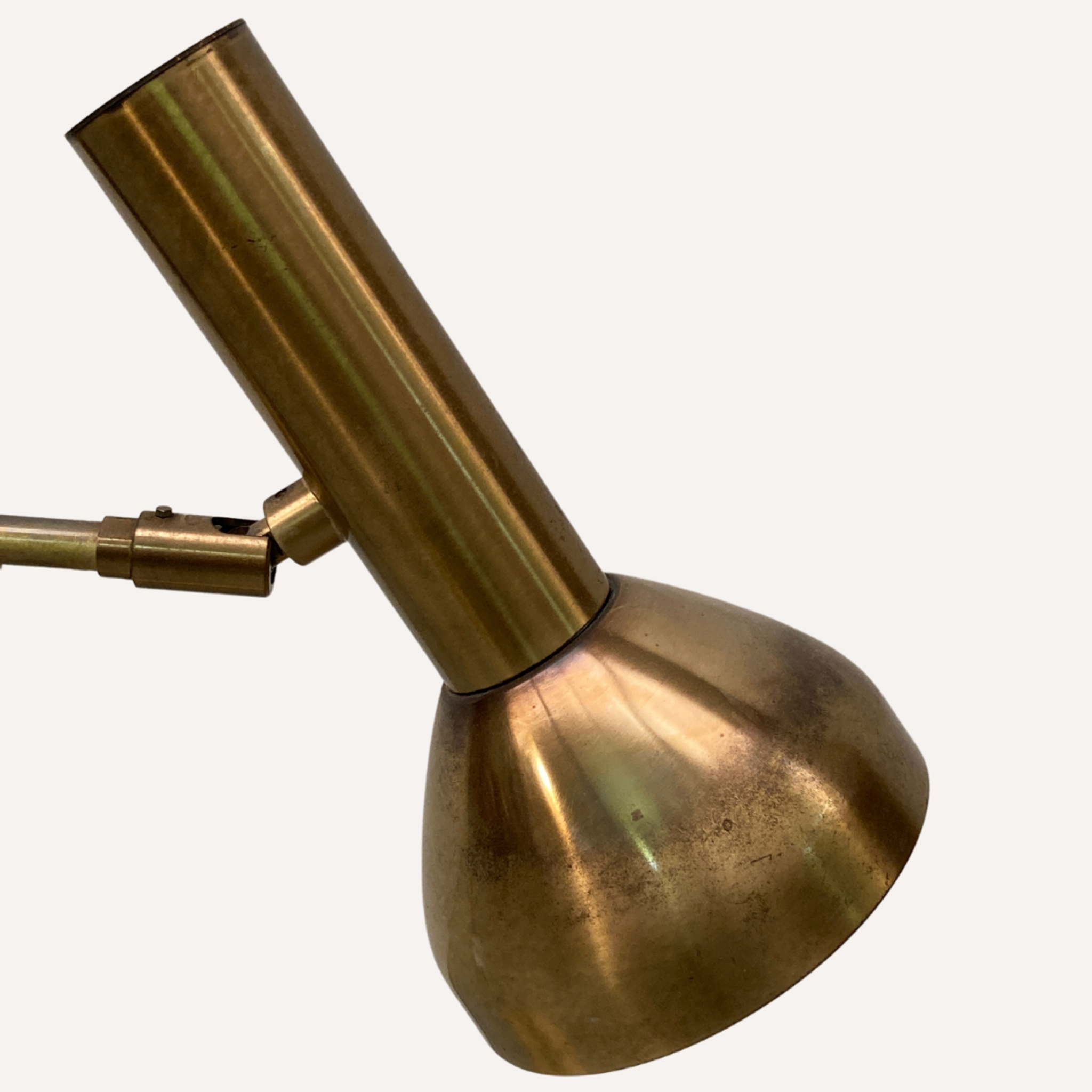 Lampe de bureau ou de table en laiton par Koch & Lowy pour OMI, Allemagne 1960s-1970s
