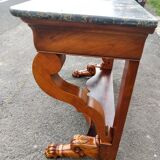 Cherry wood console from the 1830s