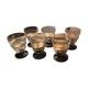 6 petits verres anciens