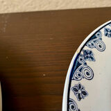 Service of 10 flat ceramic plates St Amand Marie-Rose vintage 20s/30s