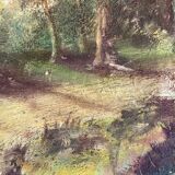 Ancient painting on canvas