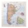 Old map South America Argentina Chile Uruguay 43x43cm from 1950