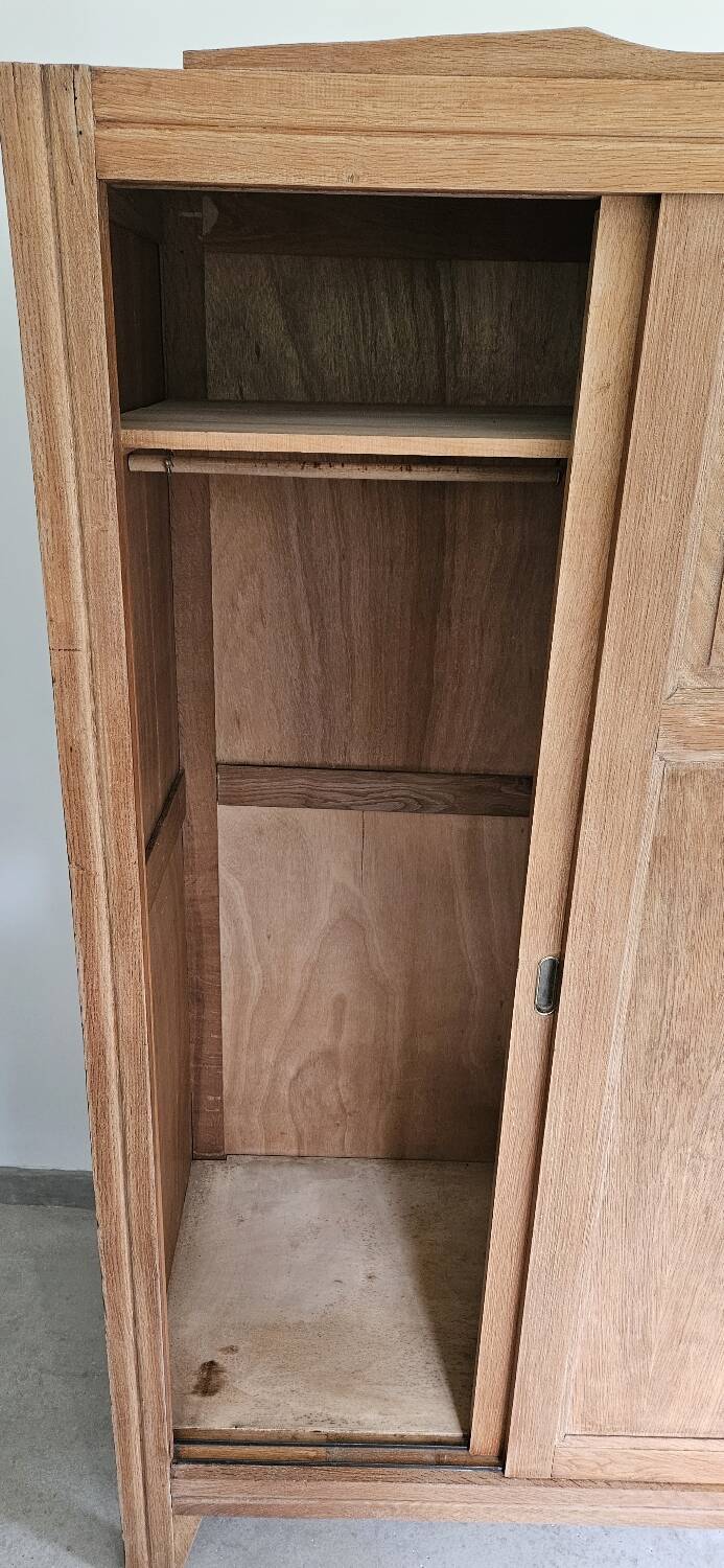 Wardrobe, Parisian sliding door vintage Art Deco wardrobe