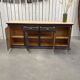 Old cabinet 4 doors 2 drawers in solid oak