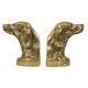 Vintage Pair of Brass Bookends for Irish Setter Dogs