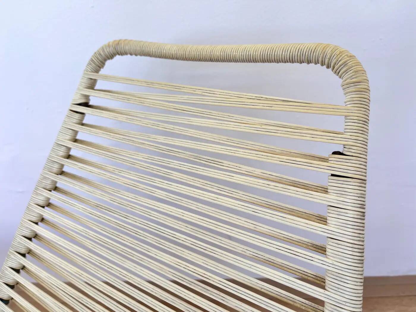 Paire de chaises d'appoint Spaghetti, design des années 1970 - Tchécoslovaquie