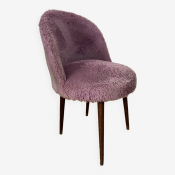 Chaise moumoute Lilas vintage