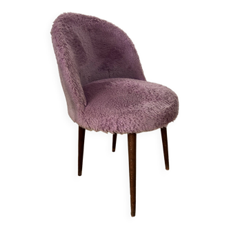 Chaise moumoute Lilas vintage