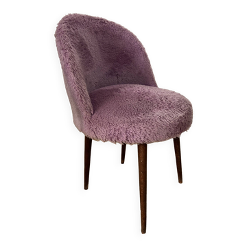 Chaise moumoute Lilas vintage