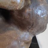 Bust of Mermoz in plaster by Giuseppe Carli (1915-1987)