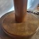 Scandinavian wooden and stretched wire lamp, 1970, vintage