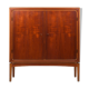 Mid century danish teak and birch wood cabinet