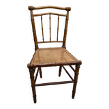 Old bamboo imitation cane chair