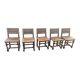 Lot de 5 Chaises en bois de style Louis XIII