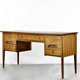 Midcentury A. Younger Walnut Desk. Unique Vintage Modern