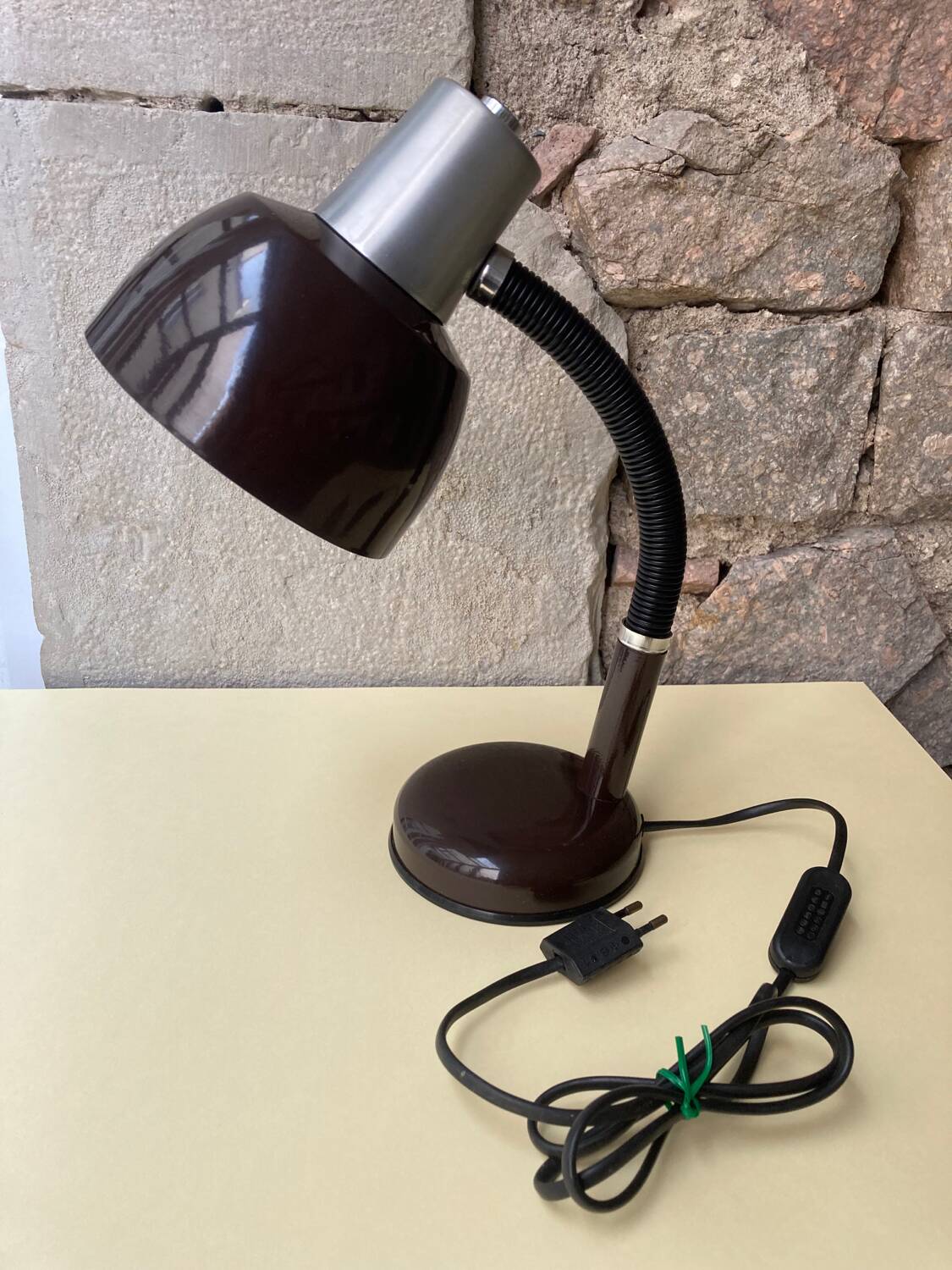 70s metal desk lamp