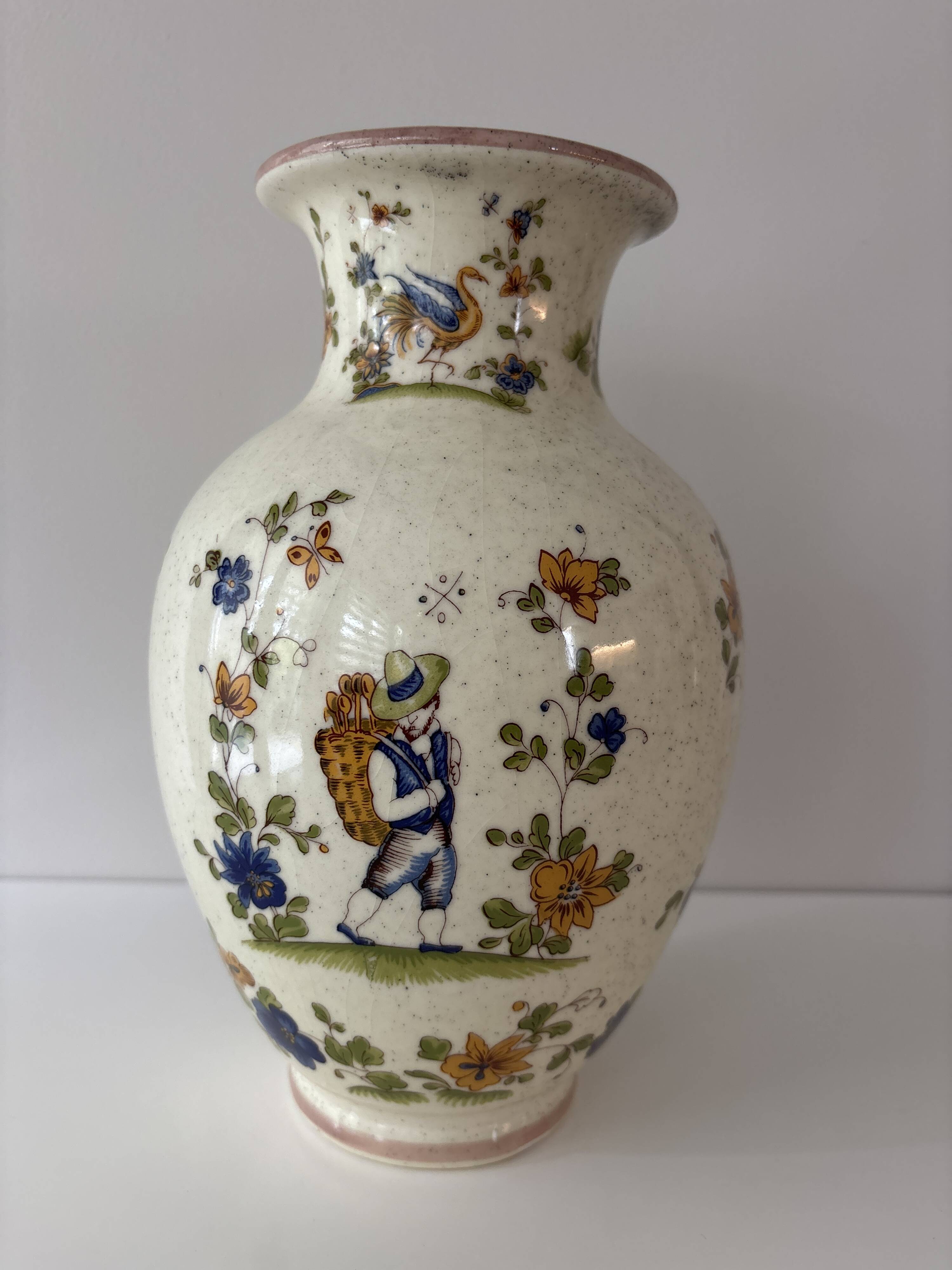 Vase balustre Vieux Moustiers