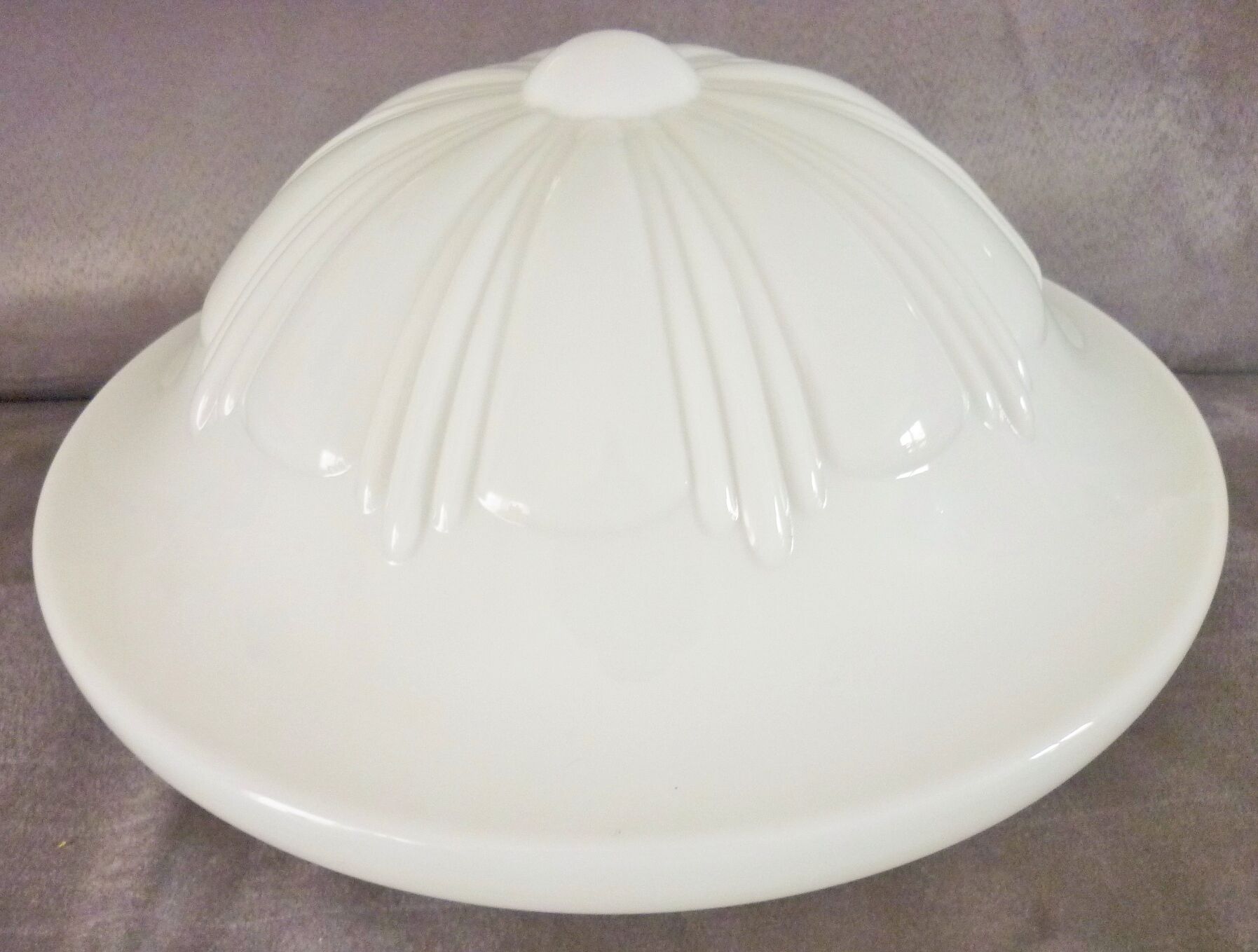 Pendant lamp, lamp, old globe opaline glass, geometric shapes, art deco, 1930