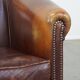Vintage club armchair made of sheep leather
