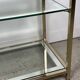 Vintage golden brass side table 1970