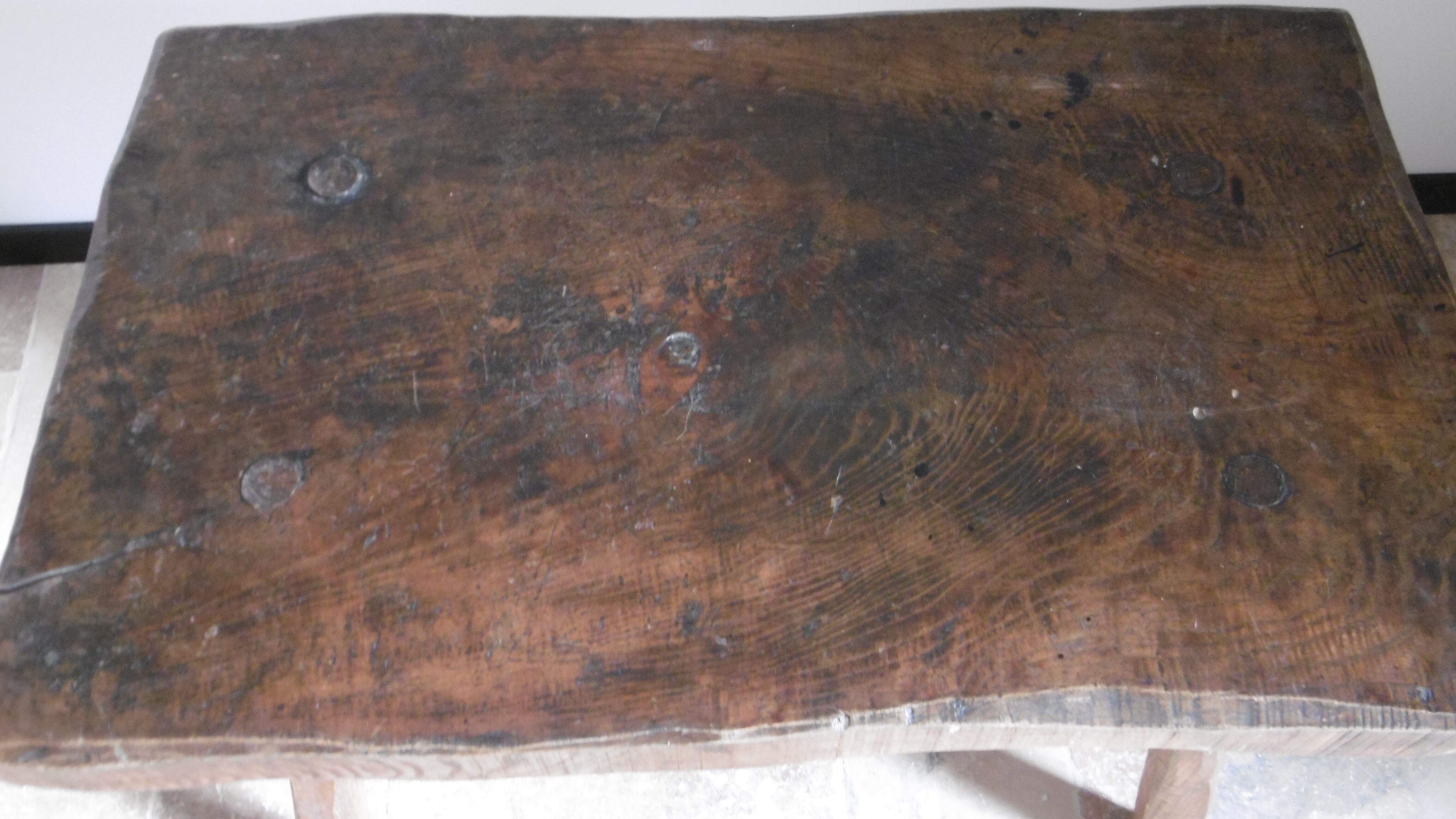 Elm wood rustic coffee table