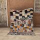 Colorful Boucherouite Berber rug - 129 x 160 cm