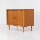 armoire à portes tambour par CFC Silkeborg (Danemark, années 1960).