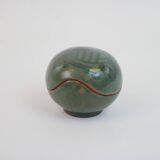 Small enamelled ceramic box empty pocket