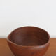 Scandinavian midcentury wood bowl centerpiece 1960s