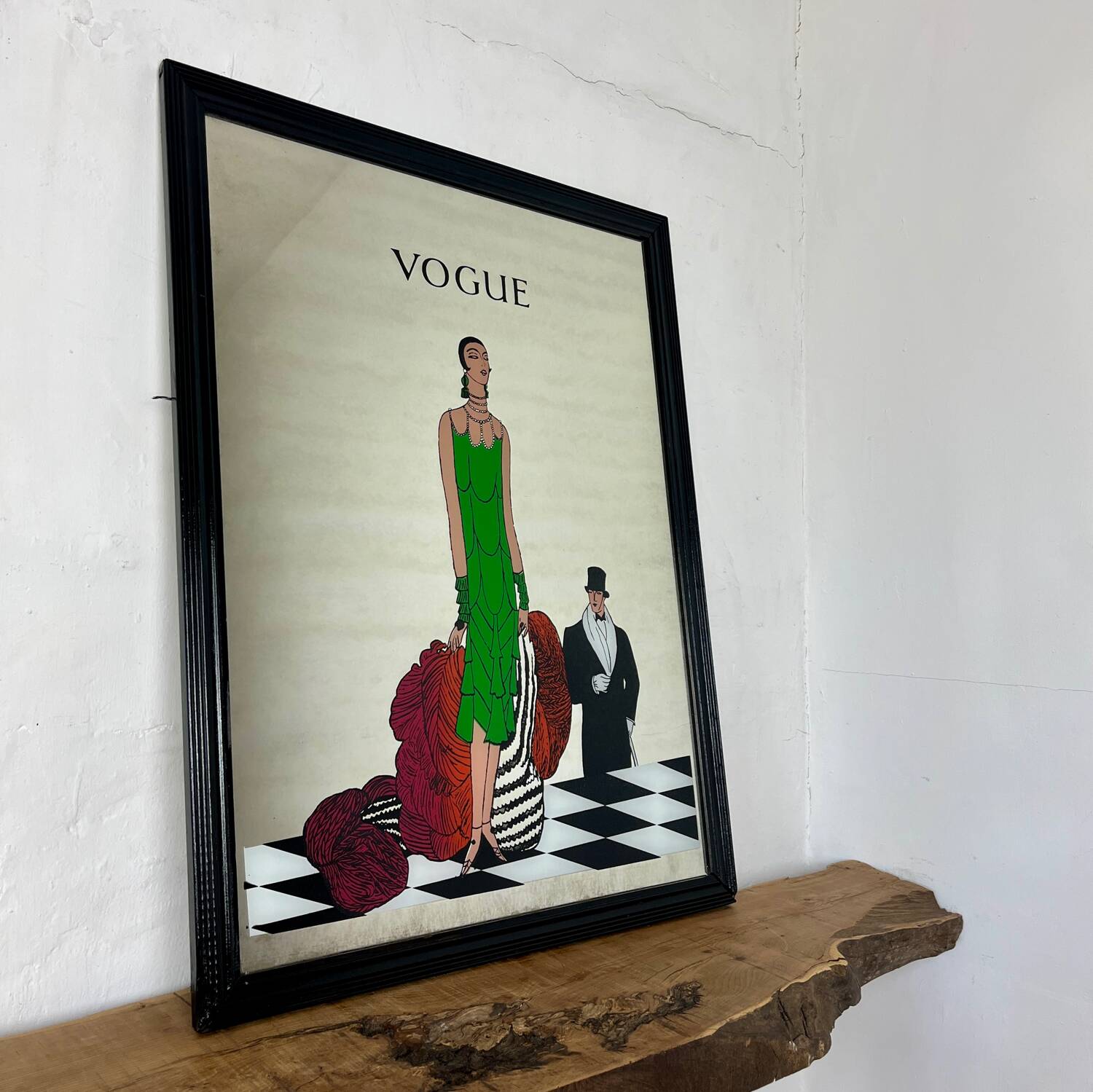 Vogue Magazine Cover 1925 Print, Eduardo García Benito art deco mirror