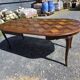 Extendable table in Louis XV style in oak (2 extensions)