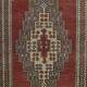 Vintage Turkish Oriental Rug. Ca 1960. One of a kind Handmade Tribal Rug. 100% Wool