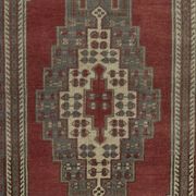 Vintage Turkish Oriental Rug. Ca 1960. One of a kind Handmade Tribal Rug. 100% Wool