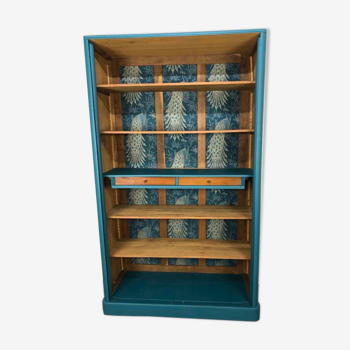 Antique bookcase or shelf cabinet