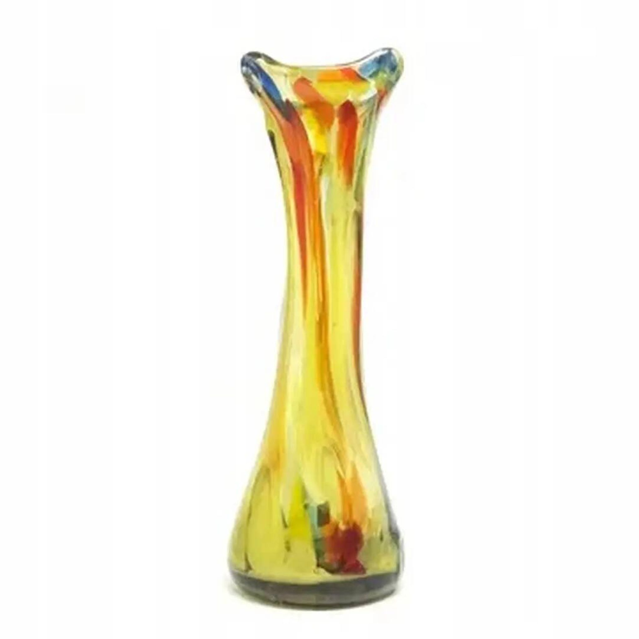 Sekacz vase, modernism, glass, Poland, 1970s