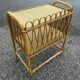 table d'appoint en rotin et osier  1970