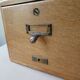 Meuble de bureau, casiers en bois massif