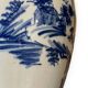 Cache pot vietnamien en porcelaine blanche et bleue