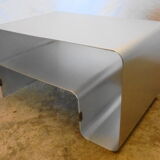 Folded aluminum coffee table, 1970