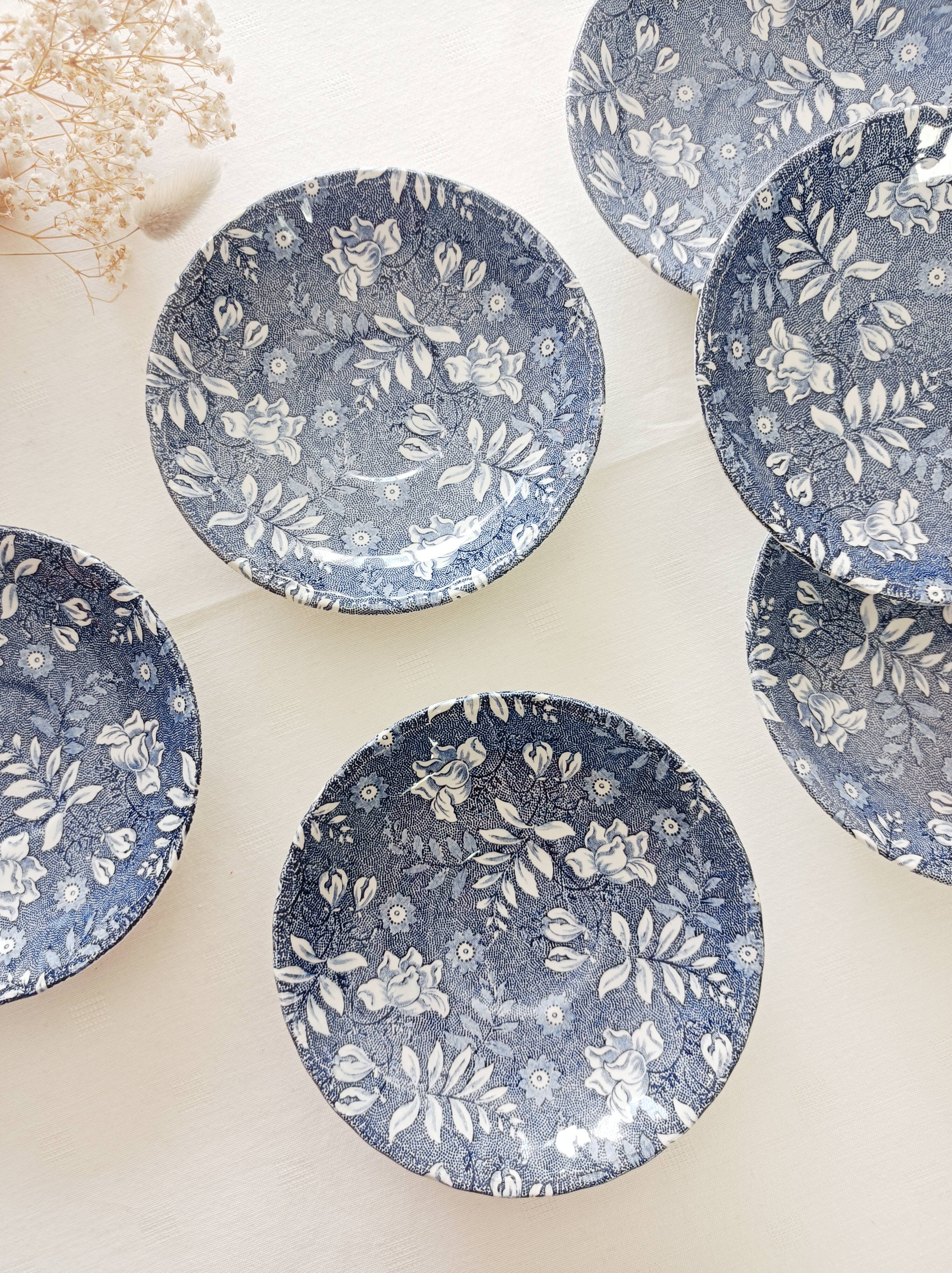 Set of 6 Royal Tudor Velvet Saucers