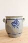 Old ceramic jar from Alsace with blue decoration.